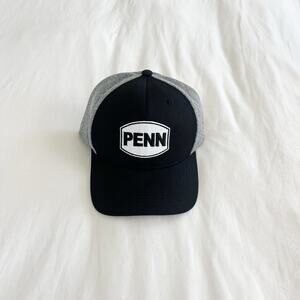 Penn NWT Black and Gray Trucker Mesh Adjustable Hat